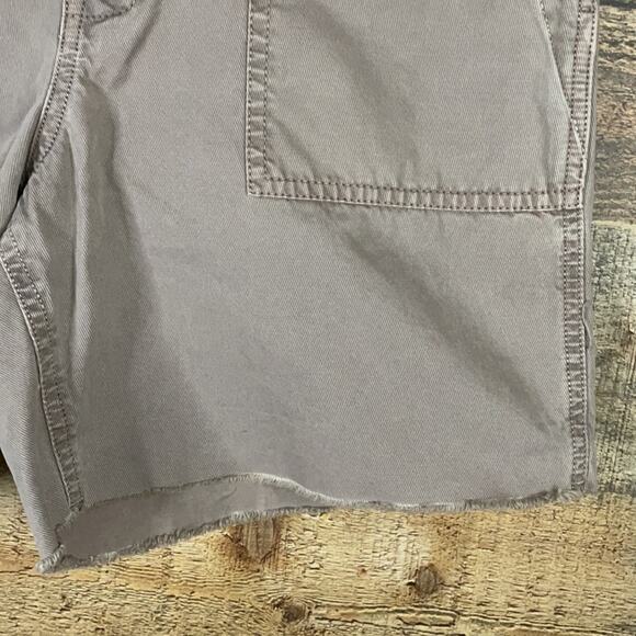 Madewell Cutoff Fatigue Tan Khaki Shorts Raw Rolled Hem Size 27 - Picture 4 of 10